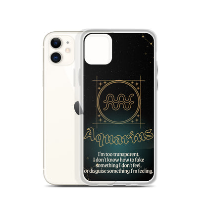 Aquarius Themed Thermoplastic Polyurethane (TPU) and Polycarbonate (PC) phone case