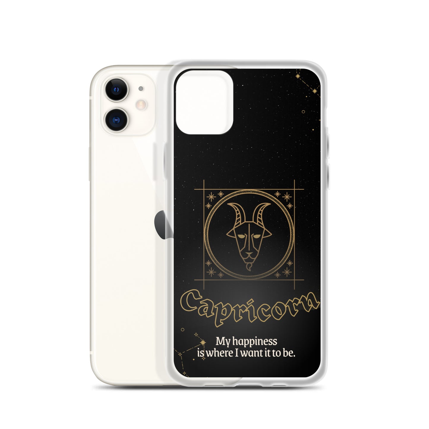 Capricorn Themed Thermoplastic Polyurethane (TPU) and Polycarbonate (PC) phone case