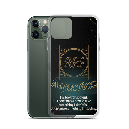 Aquarius Themed Thermoplastic Polyurethane (TPU) and Polycarbonate (PC) phone case