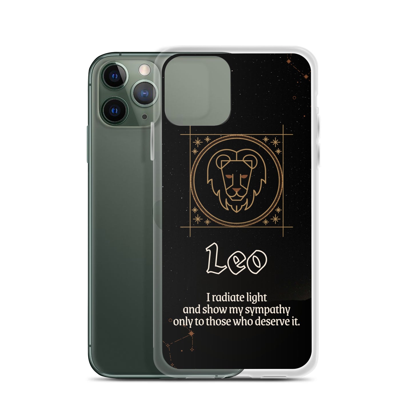 Leo Themed Thermoplastic Polyurethane (TPU) and Polycarbonate (PC) phone case