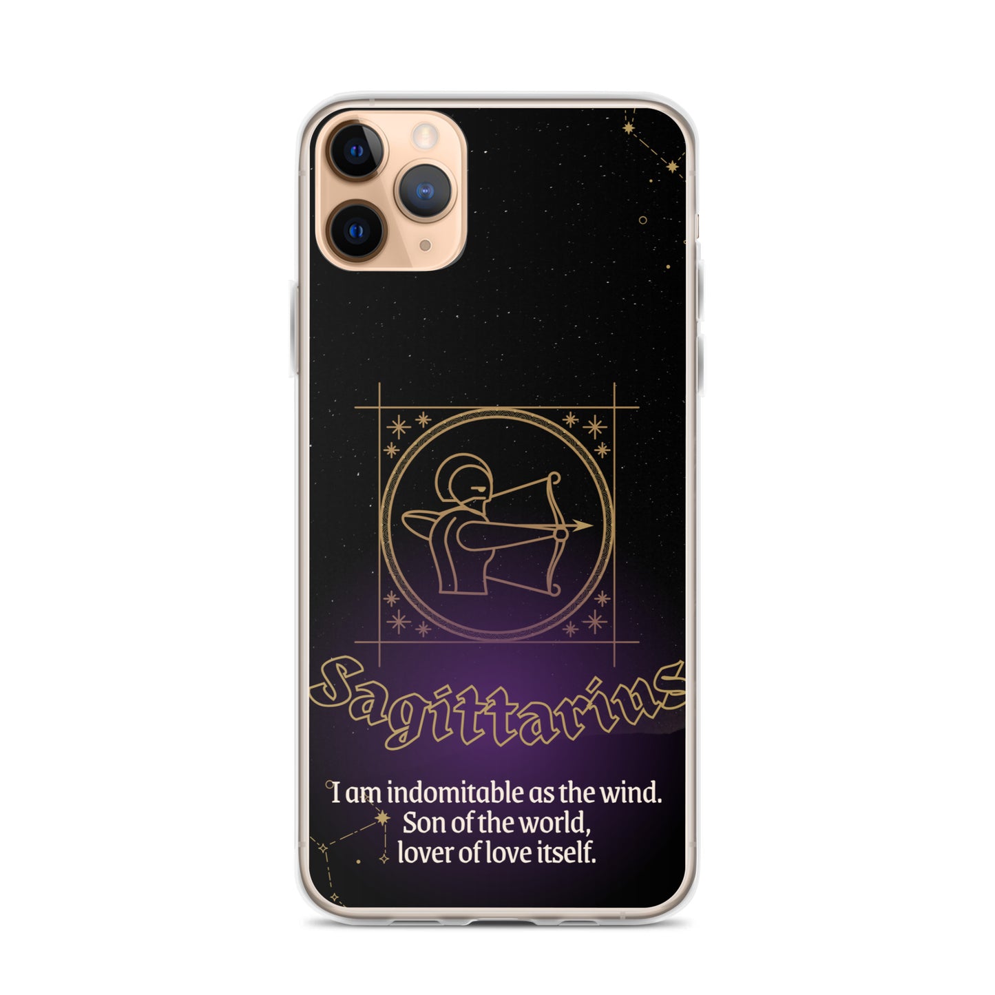 Sagittarius Themed Thermoplastic Polyurethane (TPU) and Polycarbonate (PC) phone case