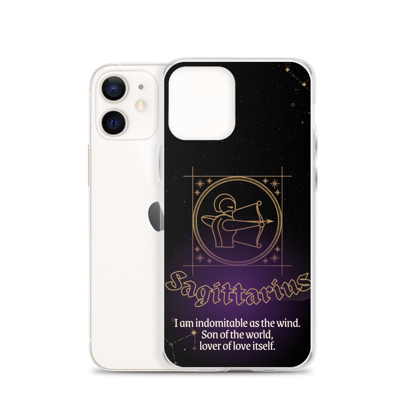 Sagittarius Themed Thermoplastic Polyurethane (TPU) and Polycarbonate (PC) phone case