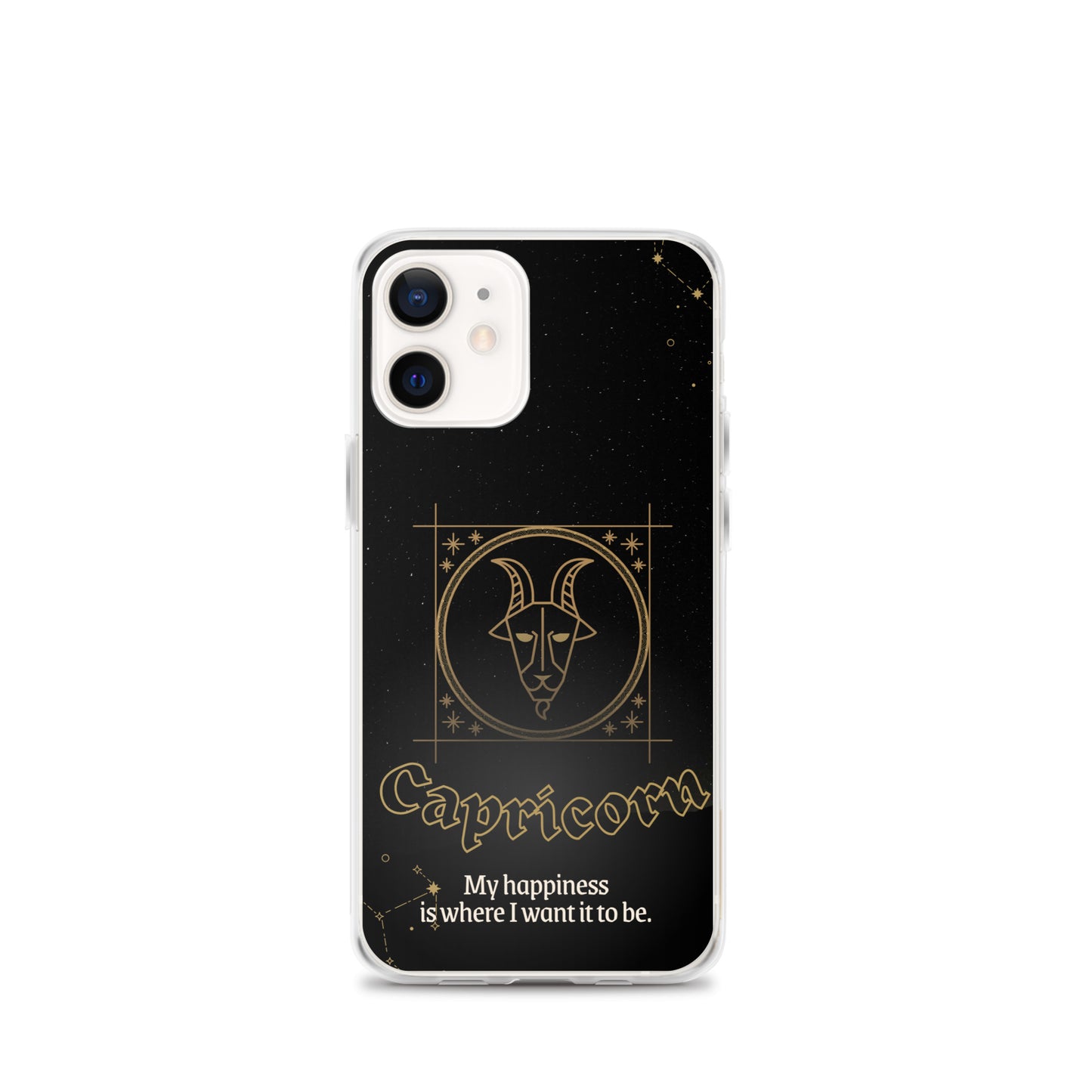 Capricorn Themed Thermoplastic Polyurethane (TPU) and Polycarbonate (PC) phone case