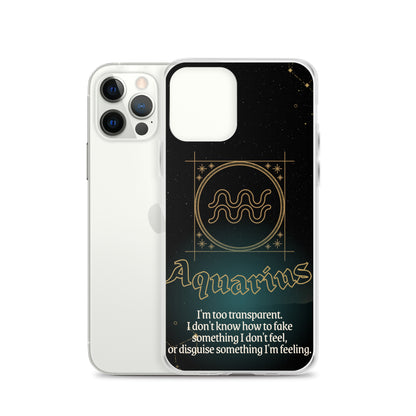 Aquarius Themed Thermoplastic Polyurethane (TPU) and Polycarbonate (PC) phone case