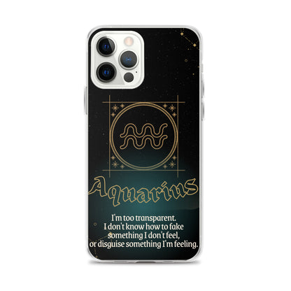 Aquarius Themed Thermoplastic Polyurethane (TPU) and Polycarbonate (PC) phone case