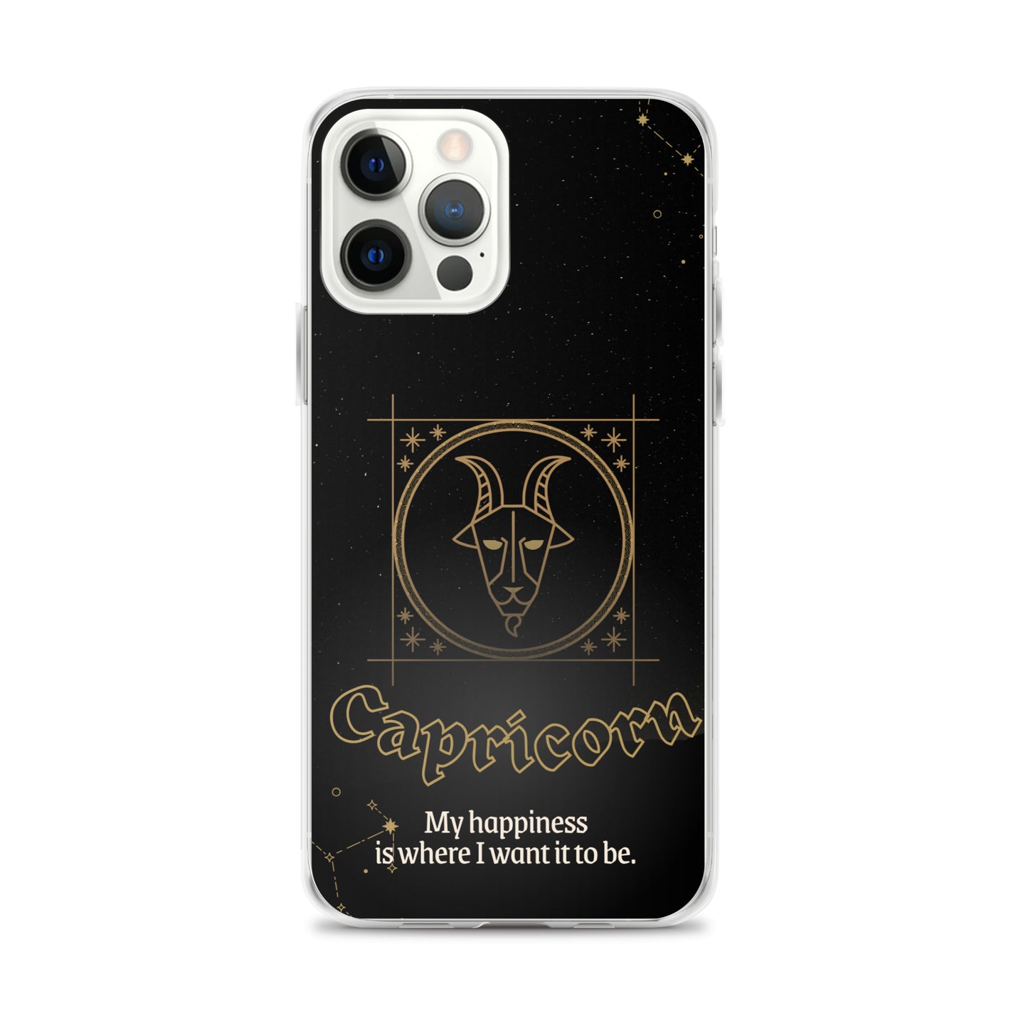 Capricorn Themed Thermoplastic Polyurethane (TPU) and Polycarbonate (PC) phone case