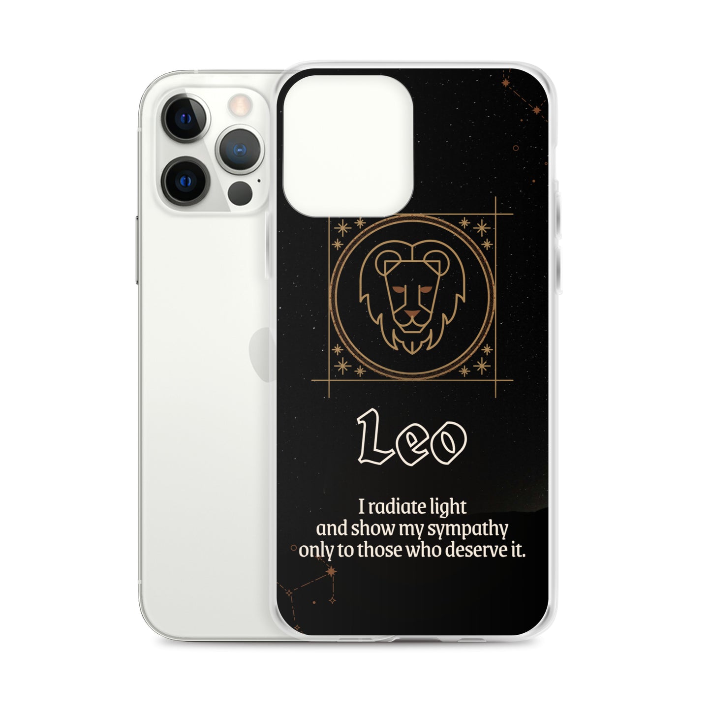 Leo Themed Thermoplastic Polyurethane (TPU) and Polycarbonate (PC) phone case