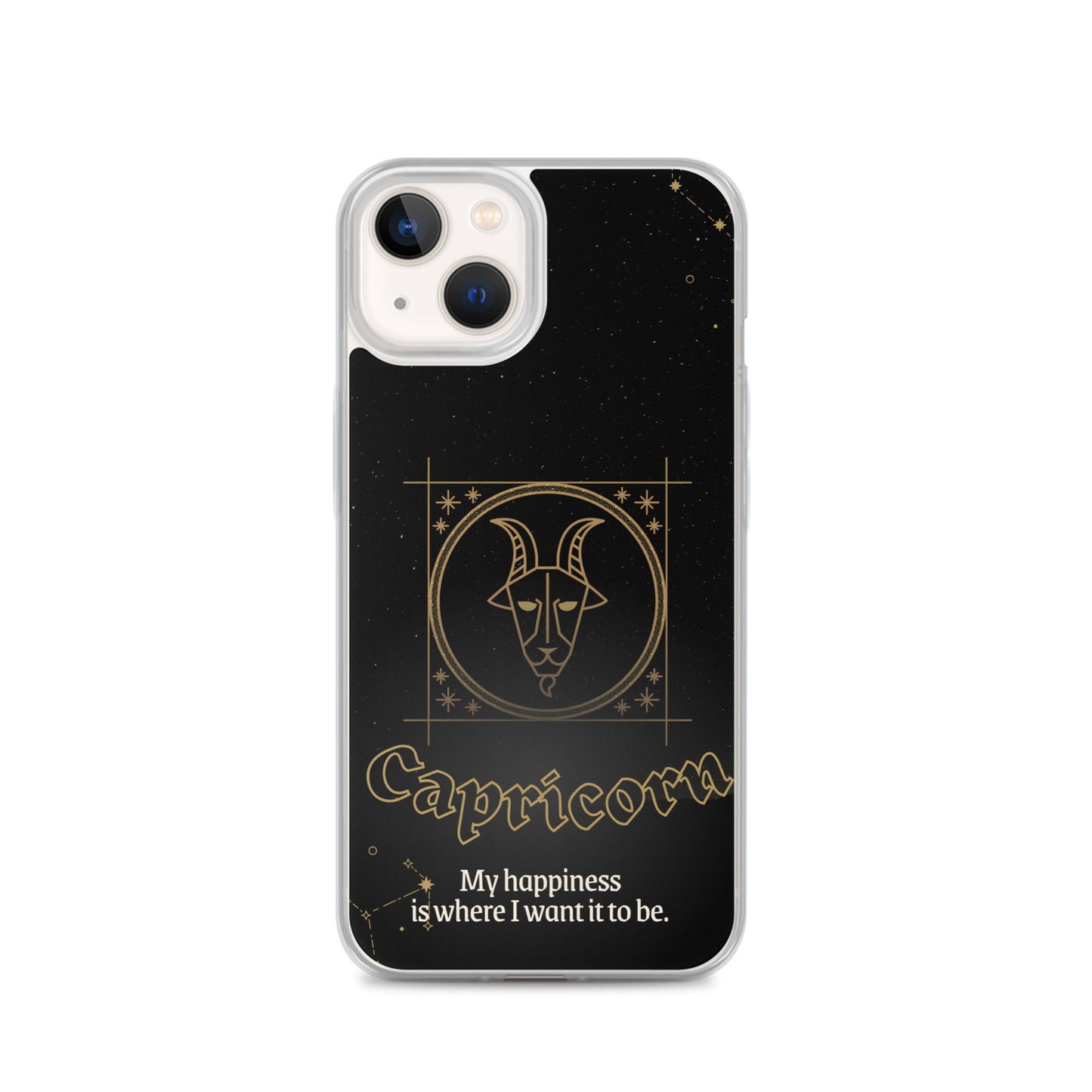 Capricorn Themed Thermoplastic Polyurethane (TPU) and Polycarbonate (PC) phone case