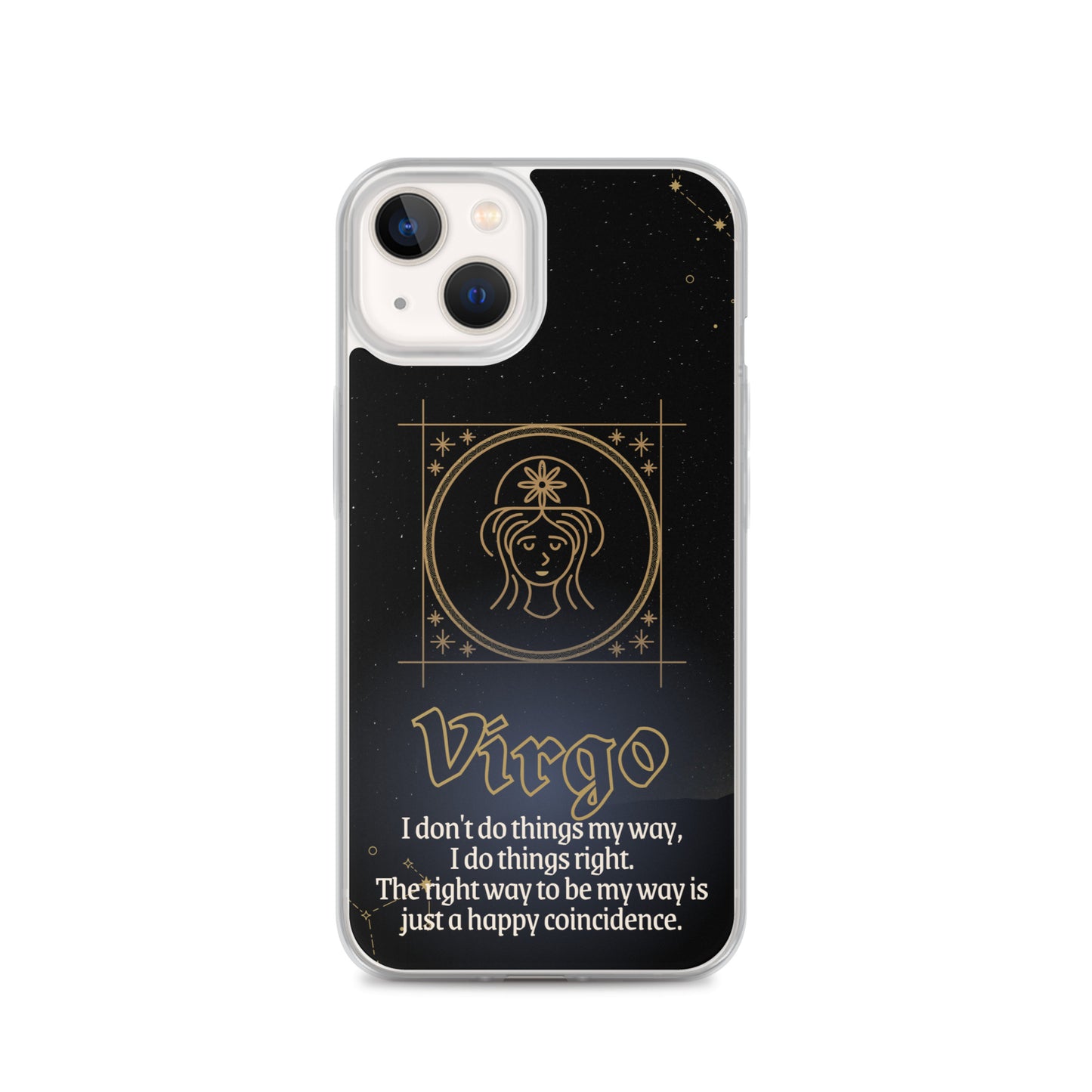 Virgo Themed Thermoplastic Polyurethane (TPU) and Polycarbonate (PC) phone case