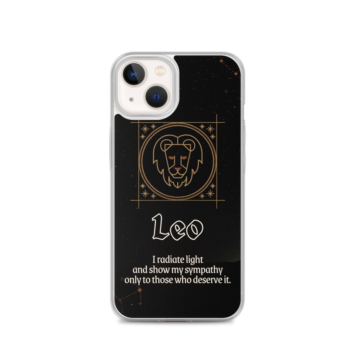 Leo Themed Thermoplastic Polyurethane (TPU) and Polycarbonate (PC) phone case