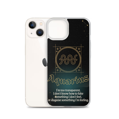 Aquarius Themed Thermoplastic Polyurethane (TPU) and Polycarbonate (PC) phone case