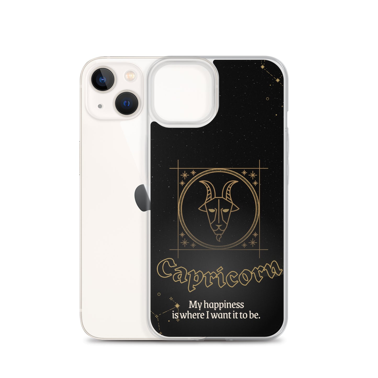 Capricorn Themed Thermoplastic Polyurethane (TPU) and Polycarbonate (PC) phone case