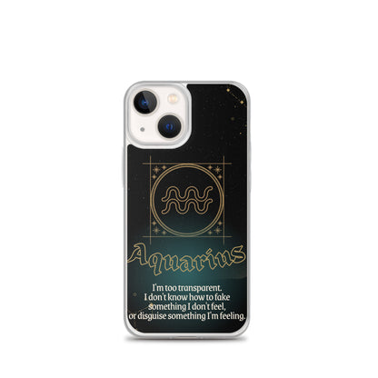 Aquarius Themed Thermoplastic Polyurethane (TPU) and Polycarbonate (PC) phone case