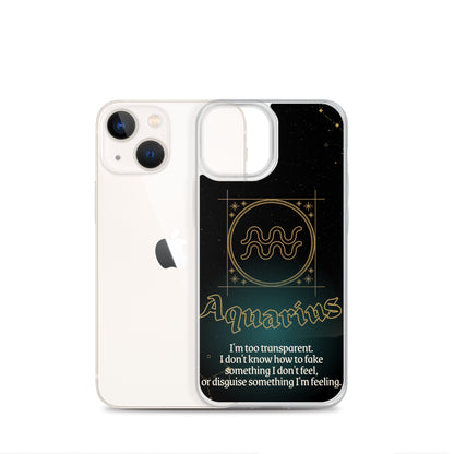 Aquarius Themed Thermoplastic Polyurethane (TPU) and Polycarbonate (PC) phone case