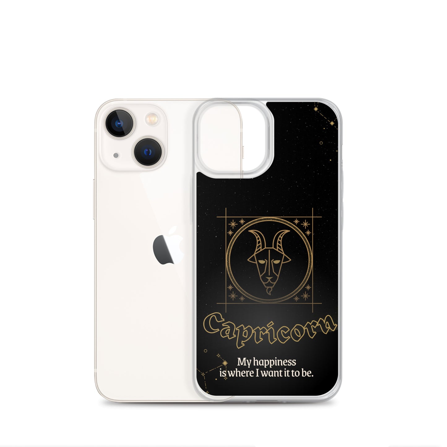 Capricorn Themed Thermoplastic Polyurethane (TPU) and Polycarbonate (PC) phone case