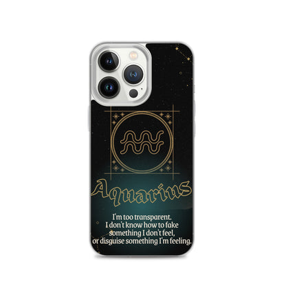 Aquarius Themed Thermoplastic Polyurethane (TPU) and Polycarbonate (PC) phone case