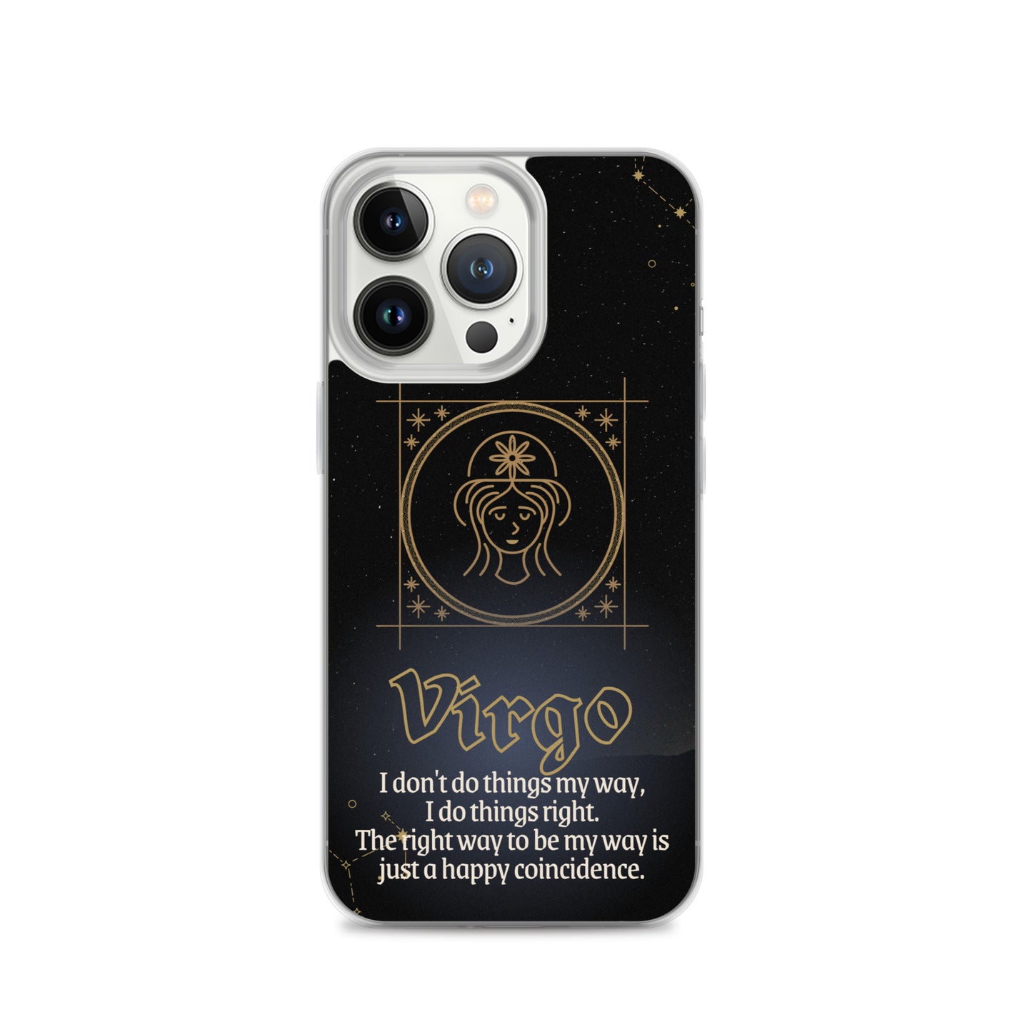 Virgo Themed Thermoplastic Polyurethane (TPU) and Polycarbonate (PC) phone case