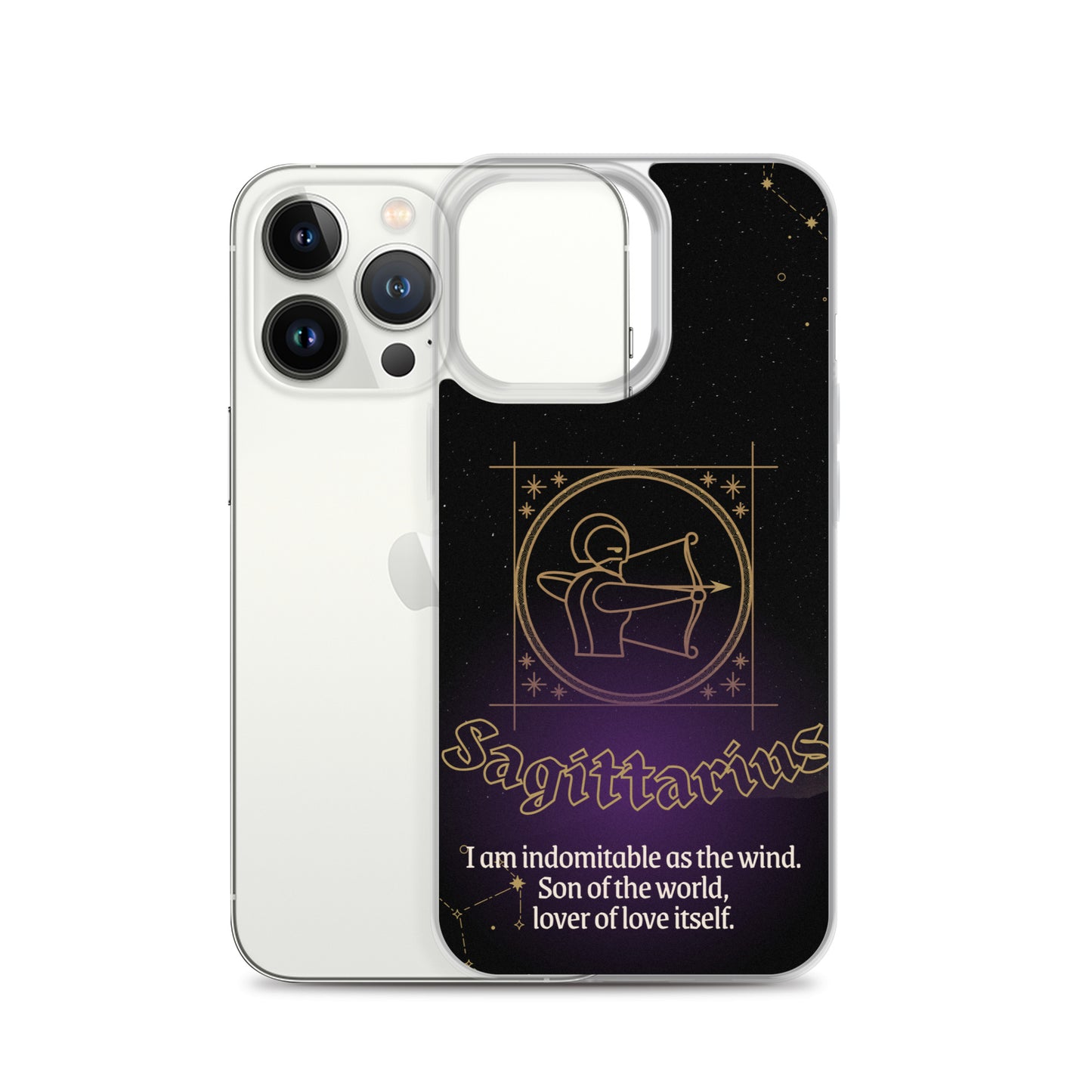 Sagittarius Themed Thermoplastic Polyurethane (TPU) and Polycarbonate (PC) phone case