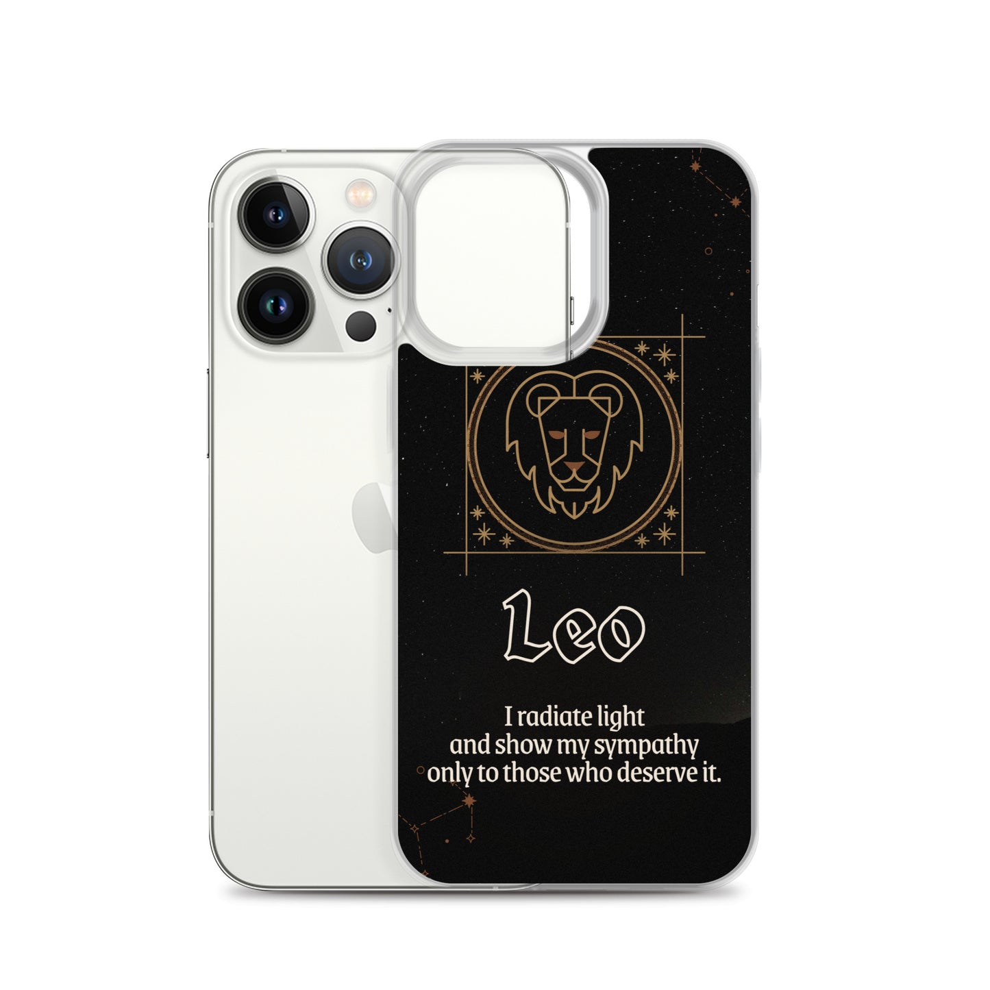 Leo Themed Thermoplastic Polyurethane (TPU) and Polycarbonate (PC) phone case