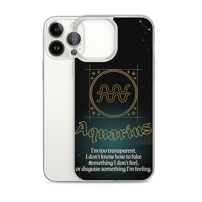 Aquarius Themed Thermoplastic Polyurethane (TPU) and Polycarbonate (PC) phone case