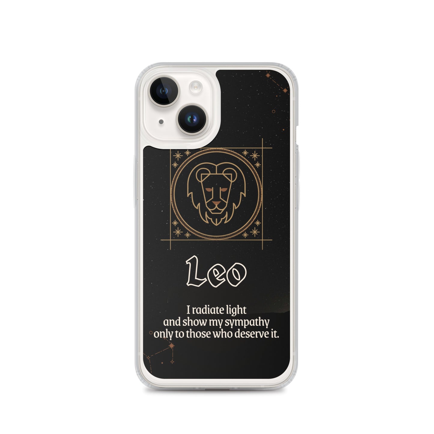 Leo Themed Thermoplastic Polyurethane (TPU) and Polycarbonate (PC) phone case