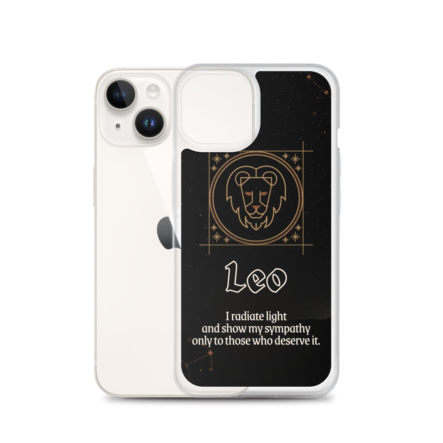 Leo Themed Thermoplastic Polyurethane (TPU) and Polycarbonate (PC) phone case