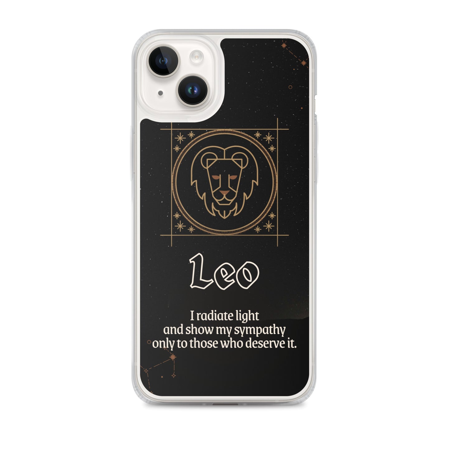 Leo Themed Thermoplastic Polyurethane (TPU) and Polycarbonate (PC) phone case