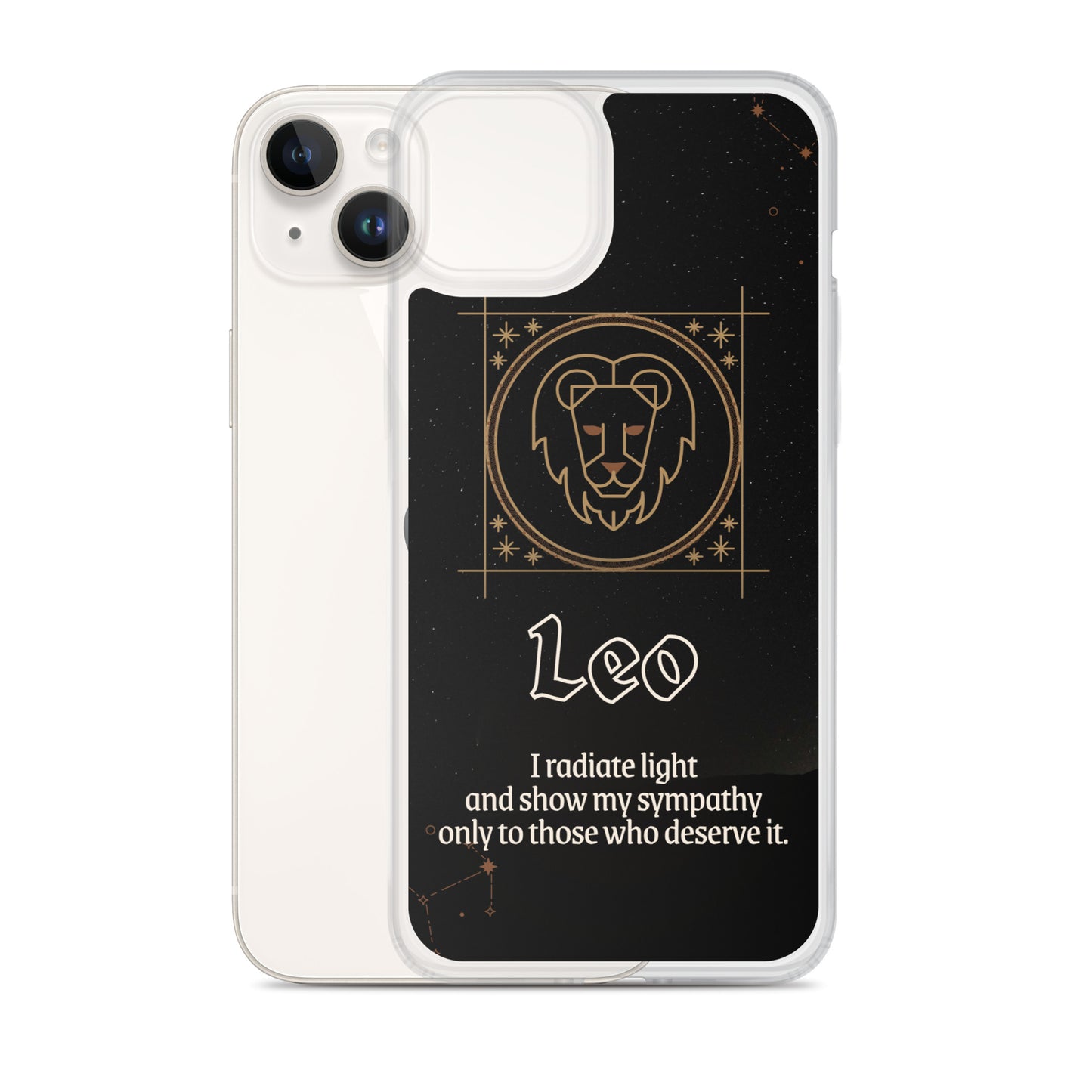 Leo Themed Thermoplastic Polyurethane (TPU) and Polycarbonate (PC) phone case