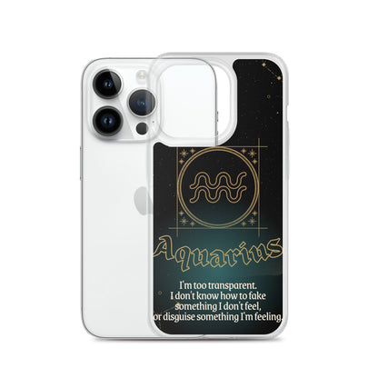 Aquarius Themed Thermoplastic Polyurethane (TPU) and Polycarbonate (PC) phone case