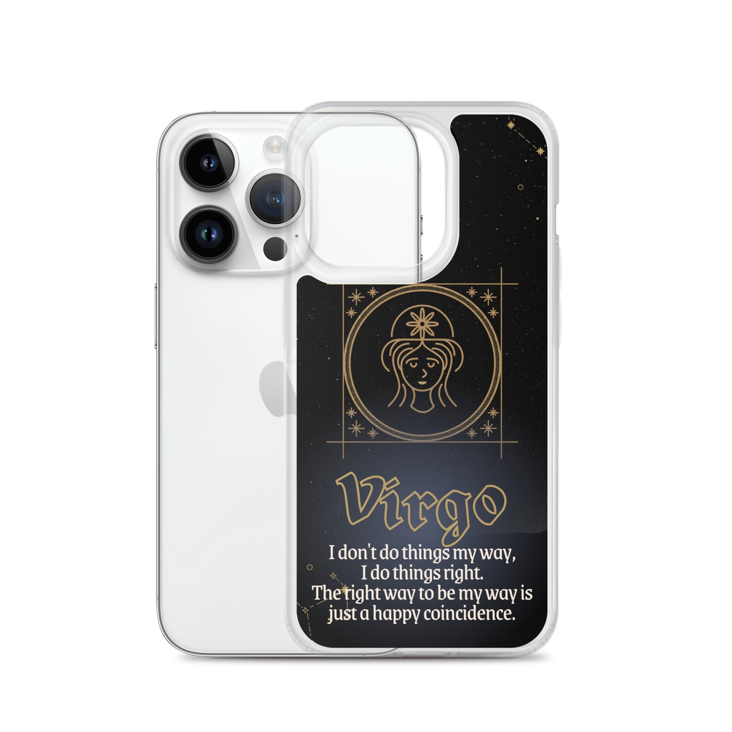 Virgo Themed Thermoplastic Polyurethane (TPU) and Polycarbonate (PC) phone case