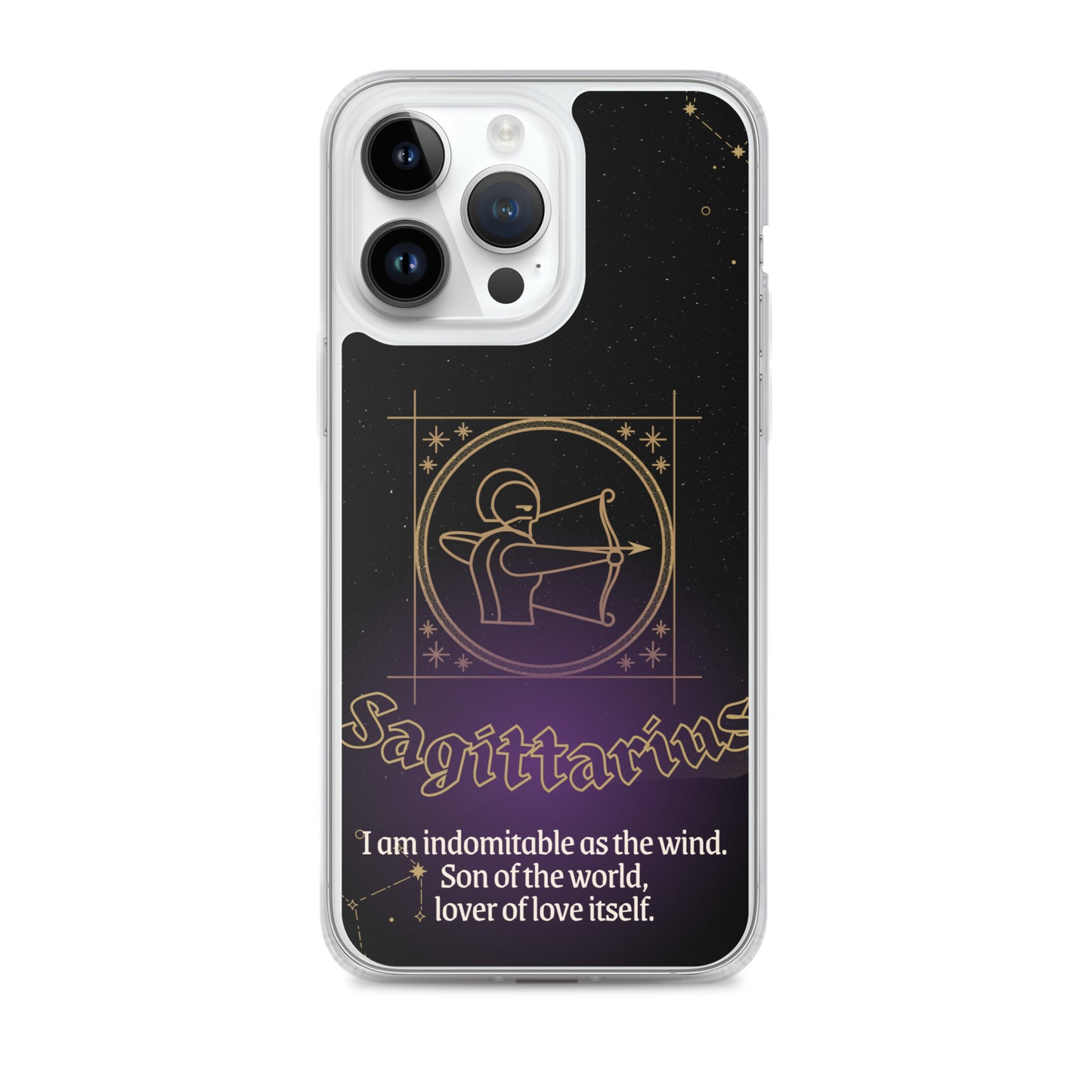 Sagittarius Themed Thermoplastic Polyurethane (TPU) and Polycarbonate (PC) phone case