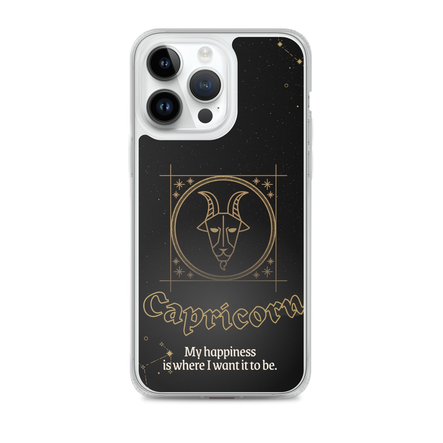 Capricorn Themed Thermoplastic Polyurethane (TPU) and Polycarbonate (PC) phone case