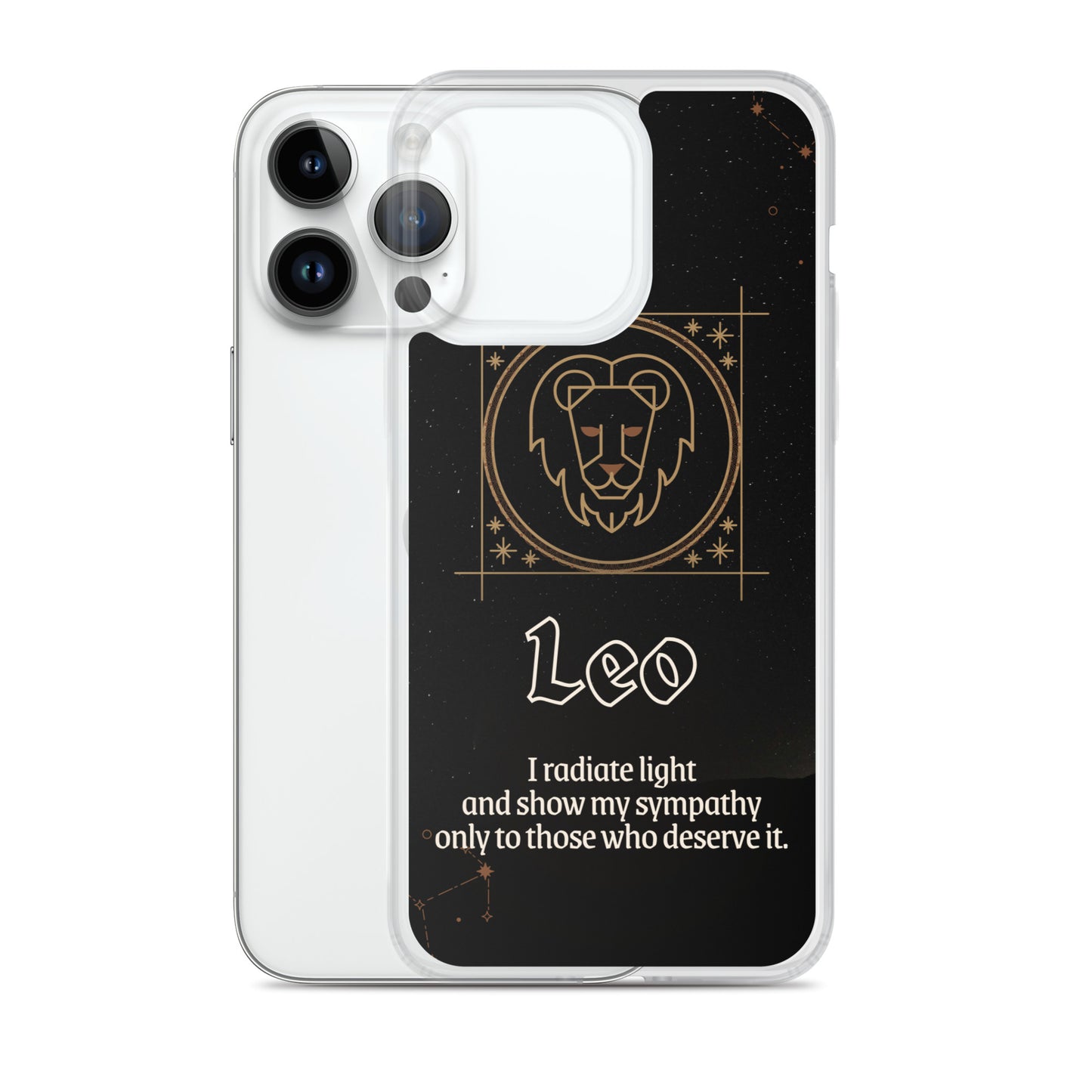 Leo Themed Thermoplastic Polyurethane (TPU) and Polycarbonate (PC) phone case