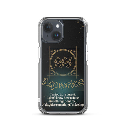 Aquarius Themed Thermoplastic Polyurethane (TPU) and Polycarbonate (PC) phone case