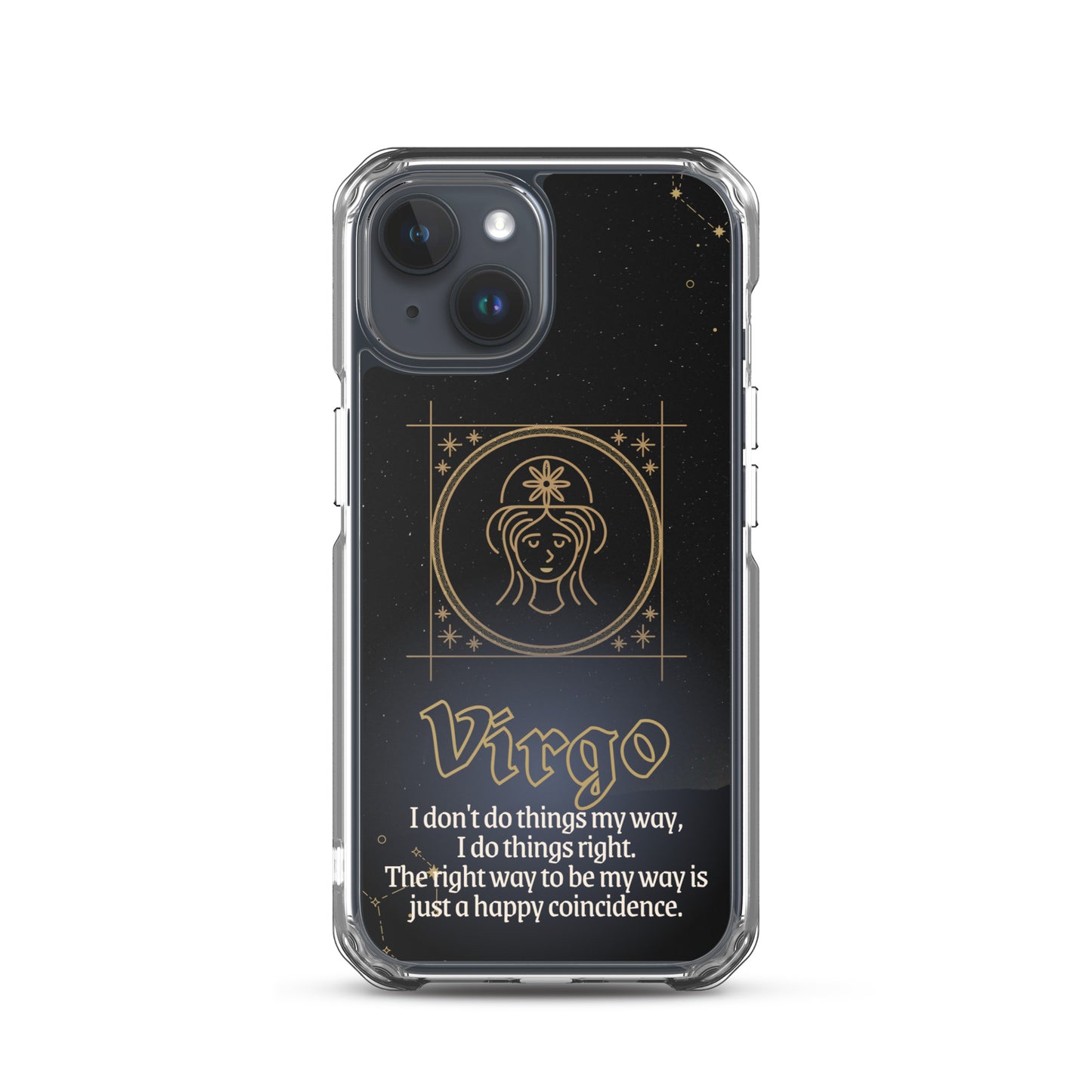 Virgo Themed Thermoplastic Polyurethane (TPU) and Polycarbonate (PC) phone case