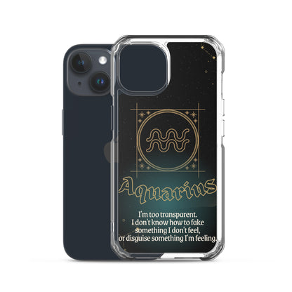 Aquarius Themed Thermoplastic Polyurethane (TPU) and Polycarbonate (PC) phone case