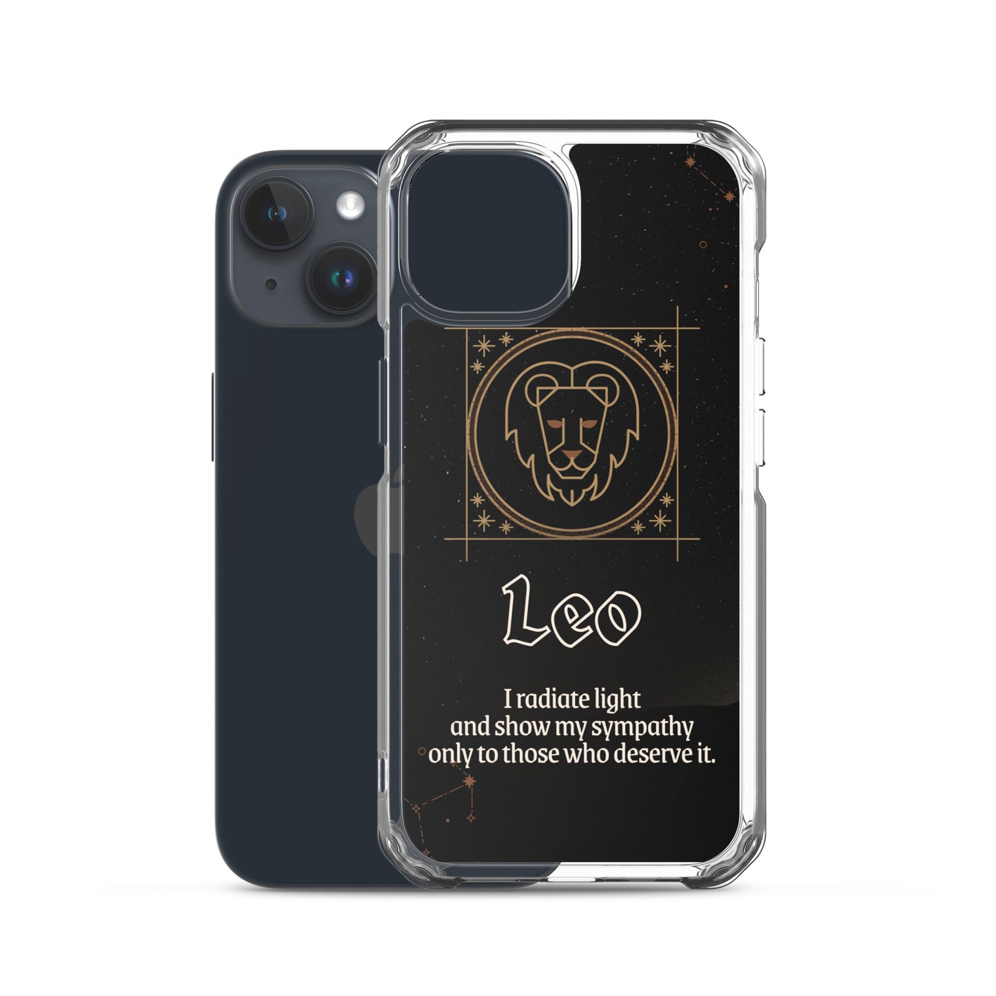 Leo Themed Thermoplastic Polyurethane (TPU) and Polycarbonate (PC) phone case