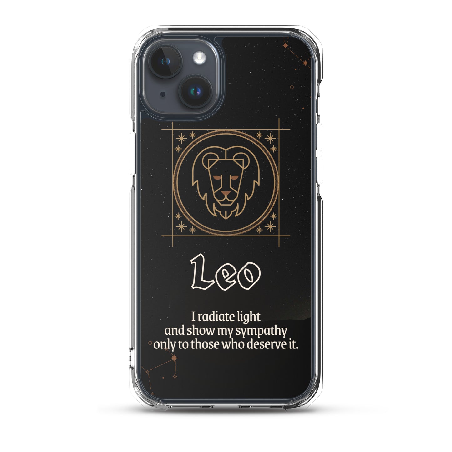 Leo Themed Thermoplastic Polyurethane (TPU) and Polycarbonate (PC) phone case