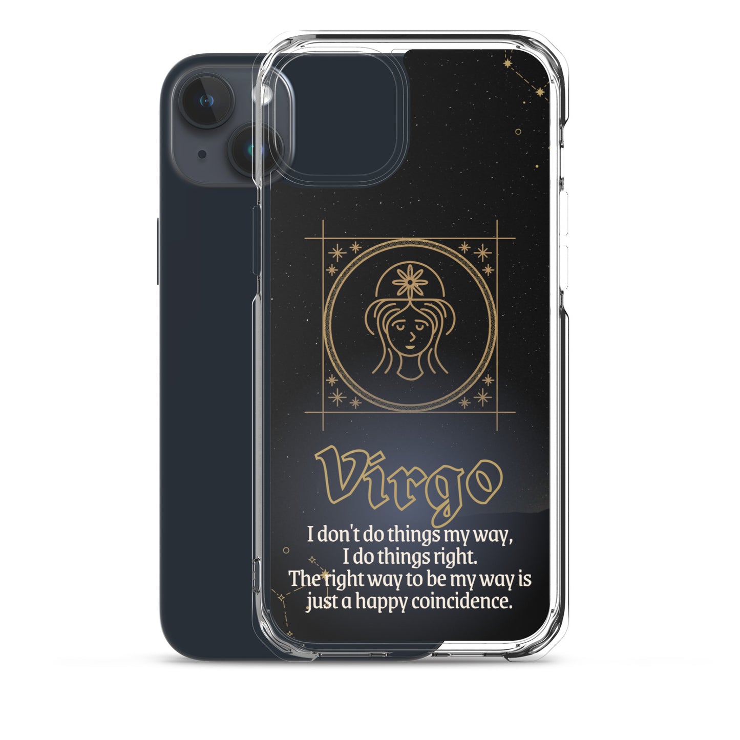 Virgo Themed Thermoplastic Polyurethane (TPU) and Polycarbonate (PC) phone case