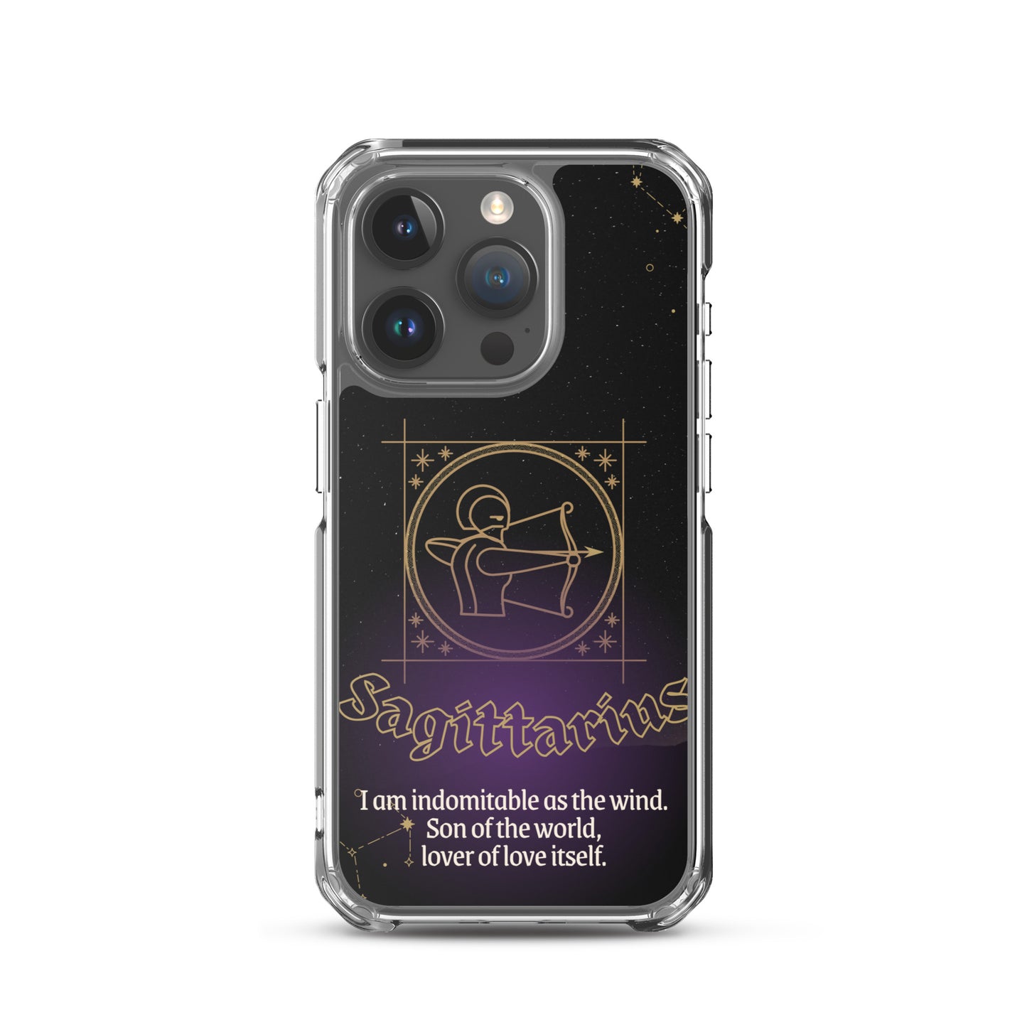 Sagittarius Themed Thermoplastic Polyurethane (TPU) and Polycarbonate (PC) phone case