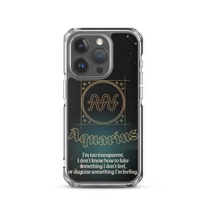 Aquarius Themed Thermoplastic Polyurethane (TPU) and Polycarbonate (PC) phone case