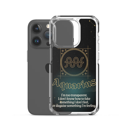 Aquarius Themed Thermoplastic Polyurethane (TPU) and Polycarbonate (PC) phone case