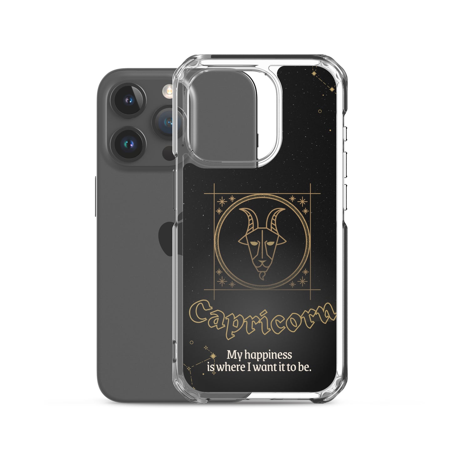 Capricorn Themed Thermoplastic Polyurethane (TPU) and Polycarbonate (PC) phone case