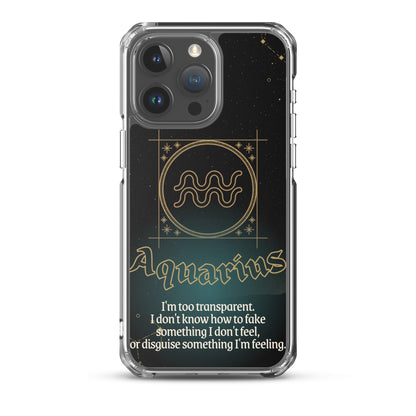 Aquarius Themed Thermoplastic Polyurethane (TPU) and Polycarbonate (PC) phone case