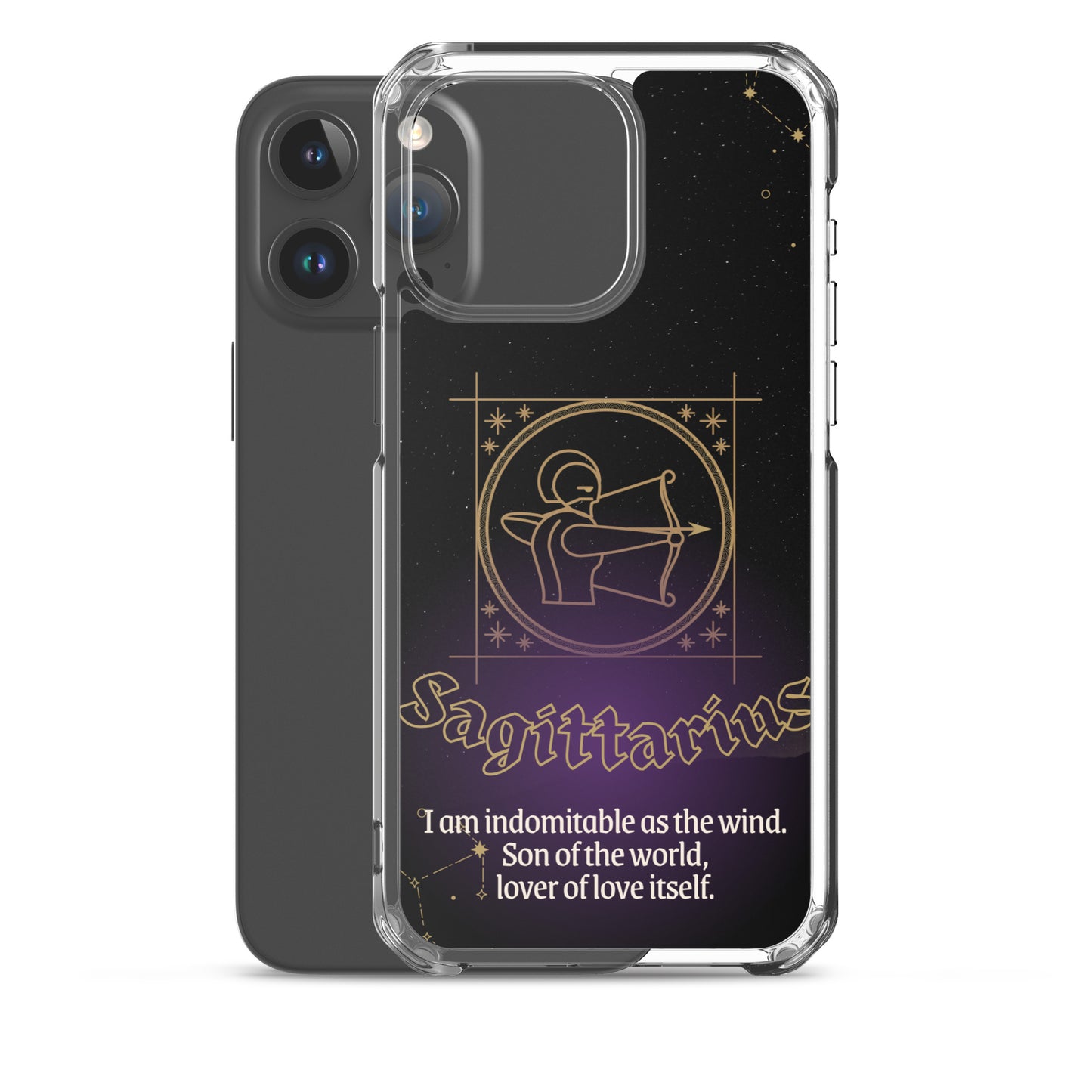 Sagittarius Themed Thermoplastic Polyurethane (TPU) and Polycarbonate (PC) phone case