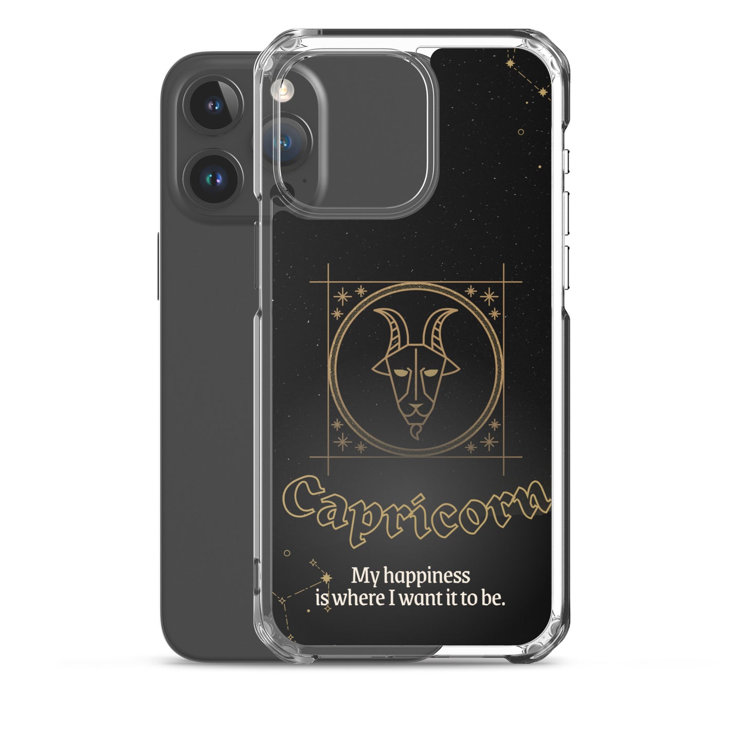 Capricorn Themed Thermoplastic Polyurethane (TPU) and Polycarbonate (PC) phone case