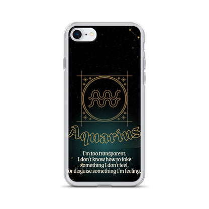 Aquarius Themed Thermoplastic Polyurethane (TPU) and Polycarbonate (PC) phone case