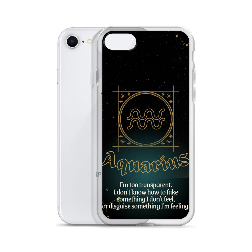 Aquarius Themed Thermoplastic Polyurethane (TPU) and Polycarbonate (PC) phone case