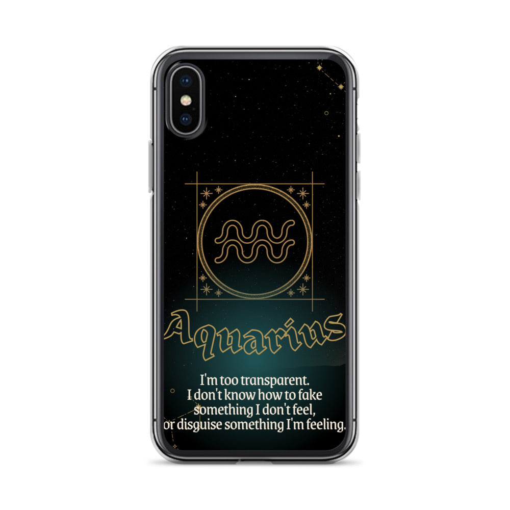 Aquarius Themed Thermoplastic Polyurethane (TPU) and Polycarbonate (PC) phone case