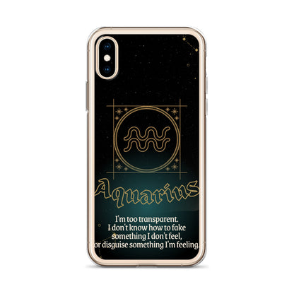 Aquarius Themed Thermoplastic Polyurethane (TPU) and Polycarbonate (PC) phone case